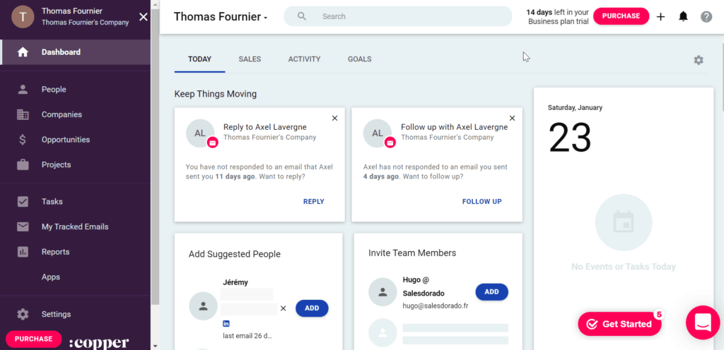 Copper CRM | Test Complet 2023 | Avis Clients, Fonctionnalités, Tarifs ...