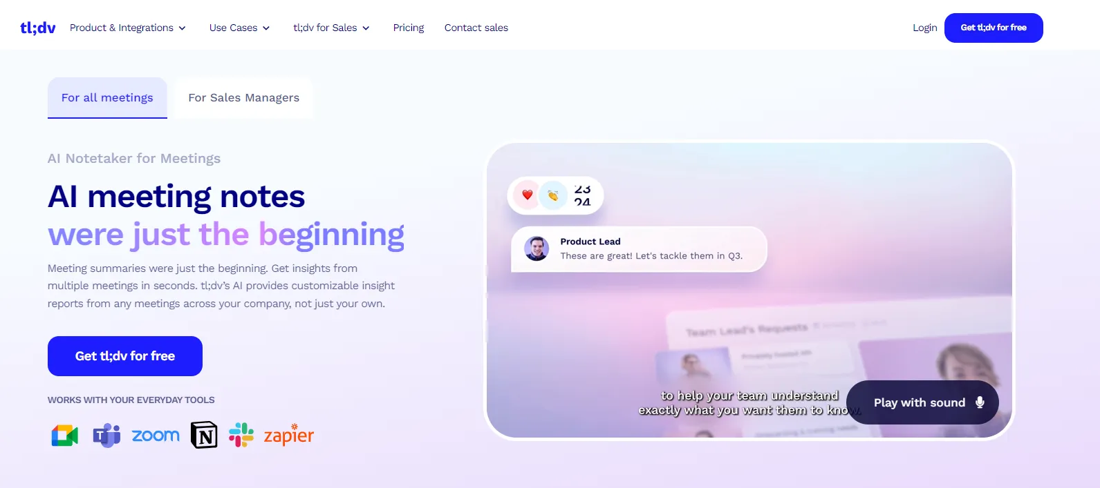 Mejores alternativas a TLDV 