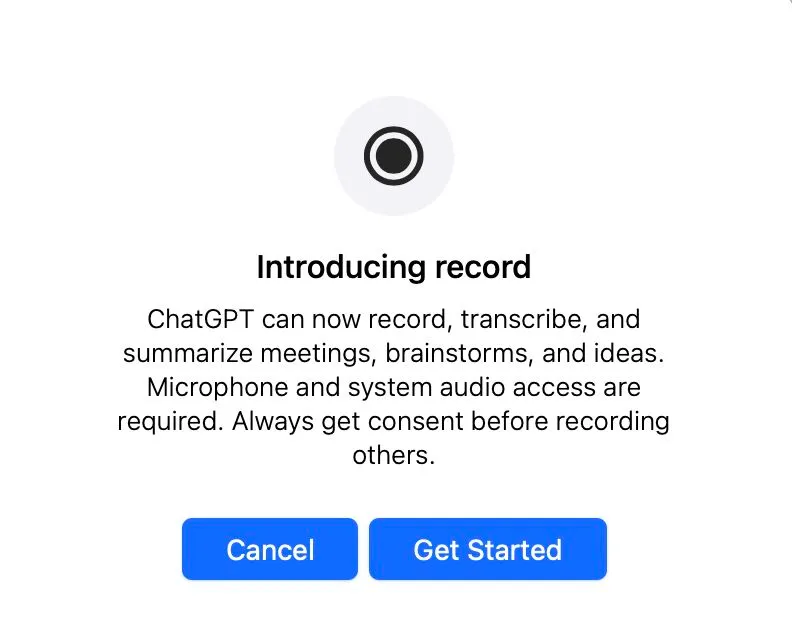 Funzione ChatGPT Record Meeting: cosa devi sapere